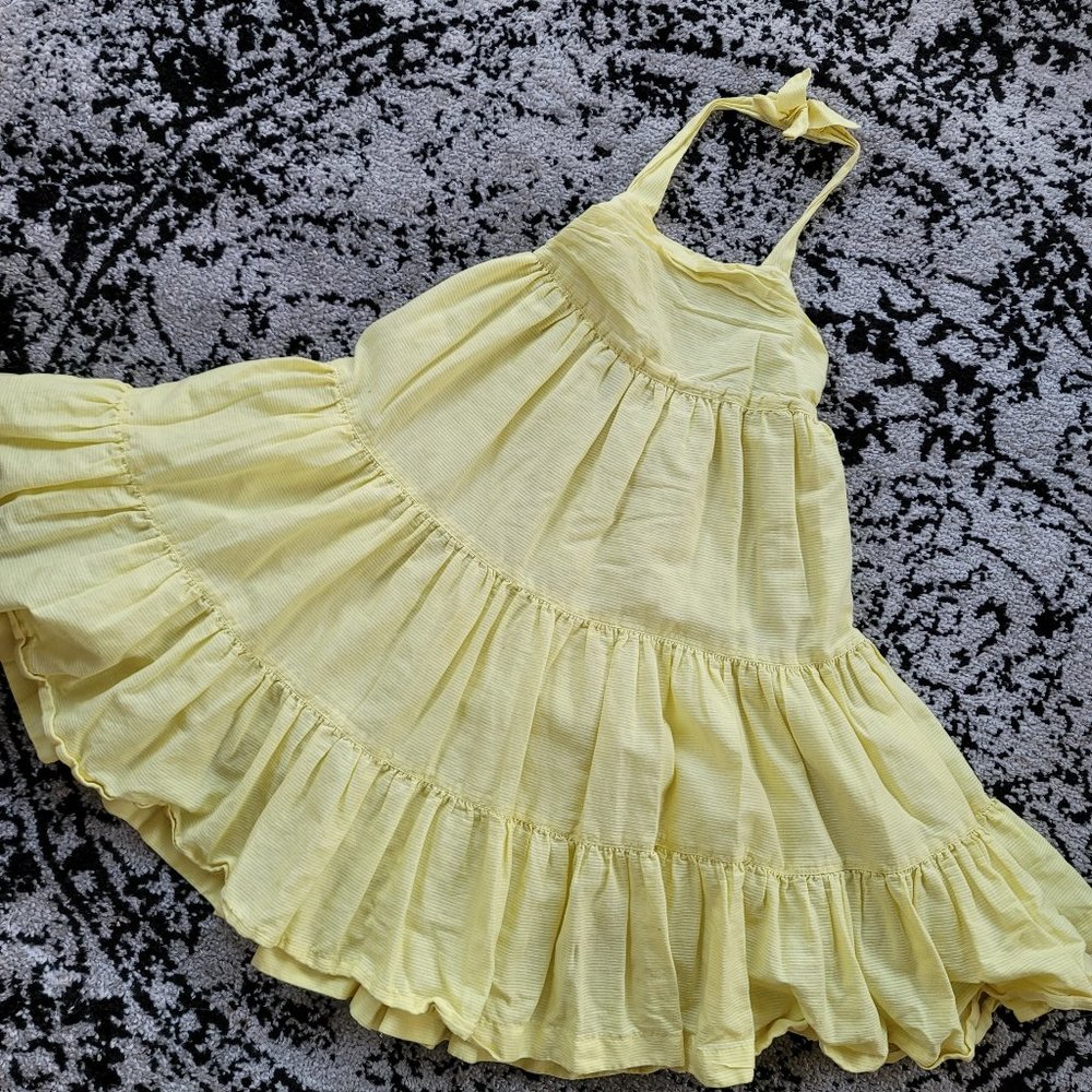 Yellow Halter Sundress 4T 4 5 6